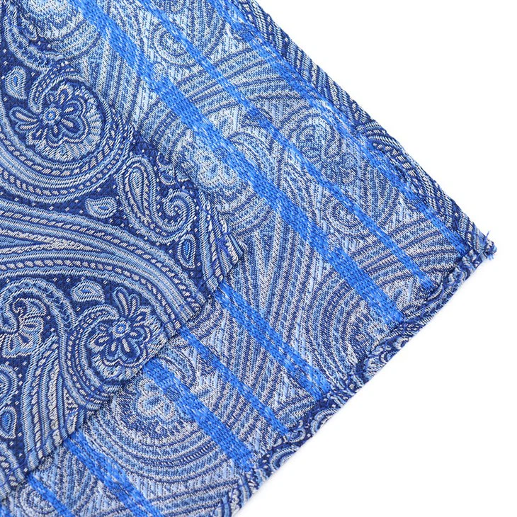 Orange Paisley Pocket Square