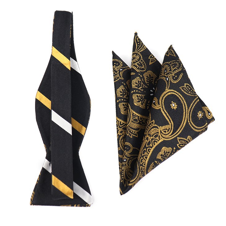 Bow Tie And Pocket Square Set