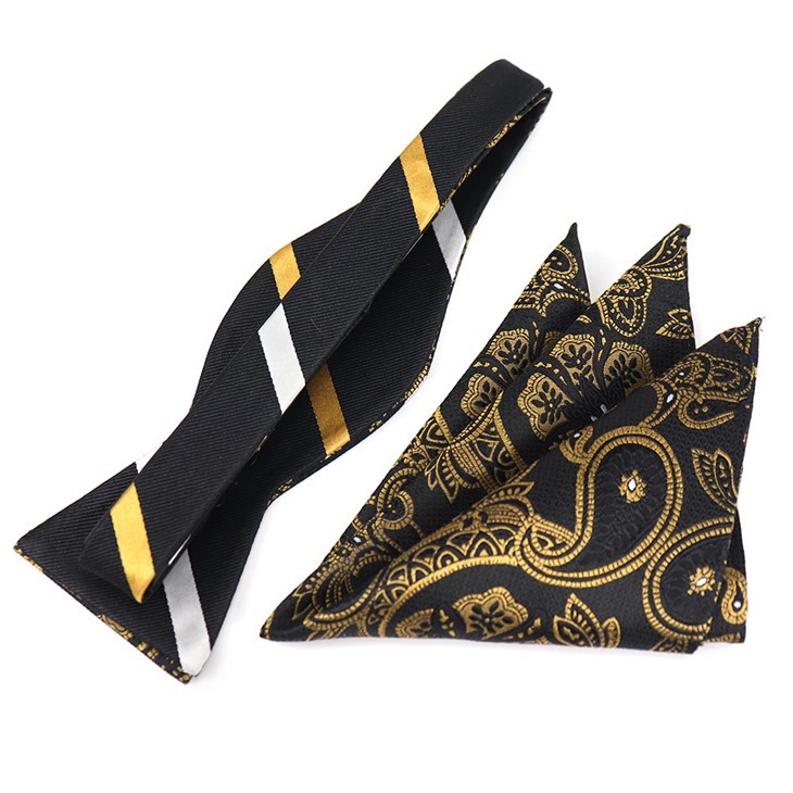 Wedding Bow Tie And Pocket Square