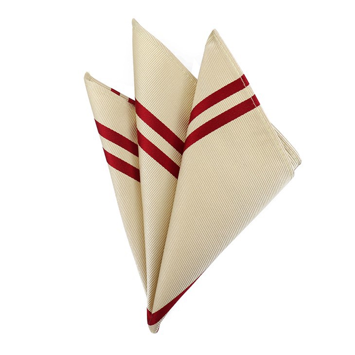 Cream Pocket Square