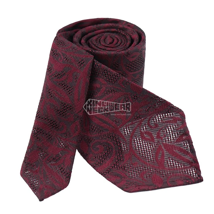 grenadine burgundy tie